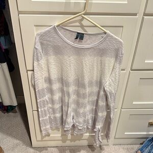 Anthropologie White Long Sleeve Top